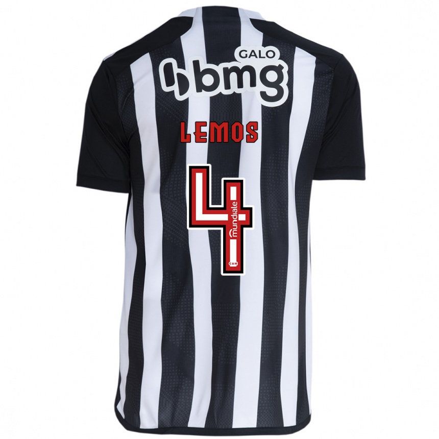 Men Football Mauricio Lemos #4 White Black Home Jersey 2024/25 T-Shirt Nz