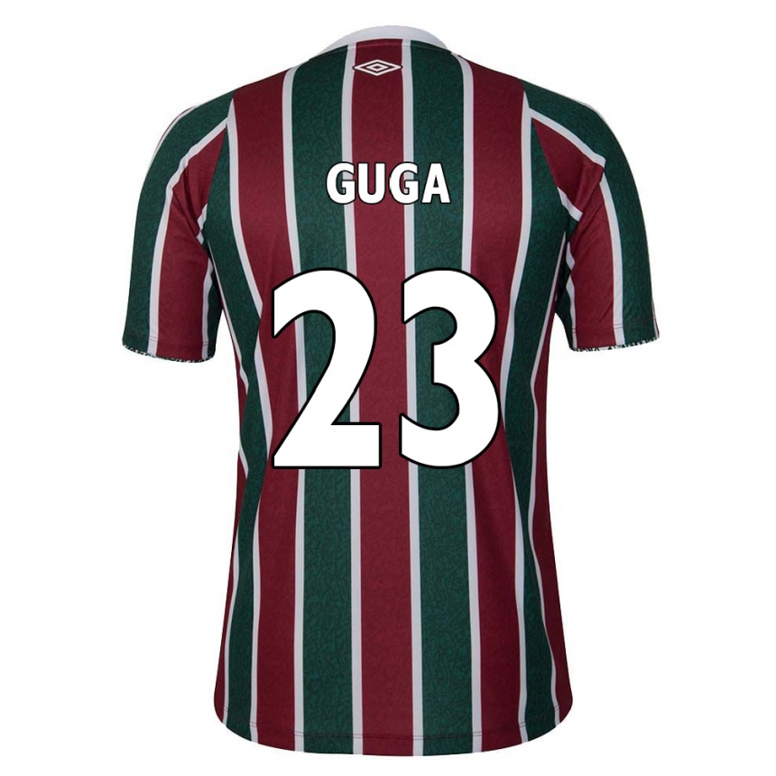 Men Football Guga #23 Green Maroon White Home Jersey 2024/25 T-Shirt Nz