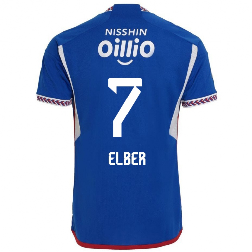 Men Football Élber #7 Blue White Red Home Jersey 2024/25 T-Shirt Nz