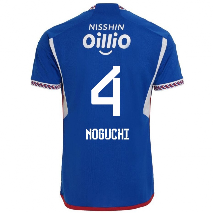 Men Football Reno Noguchi #4 Blue White Red Home Jersey 2024/25 T-Shirt Nz