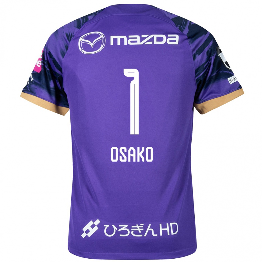 Men Football Keisuke Osako #1 Purple White Home Jersey 2024/25 T-Shirt Nz