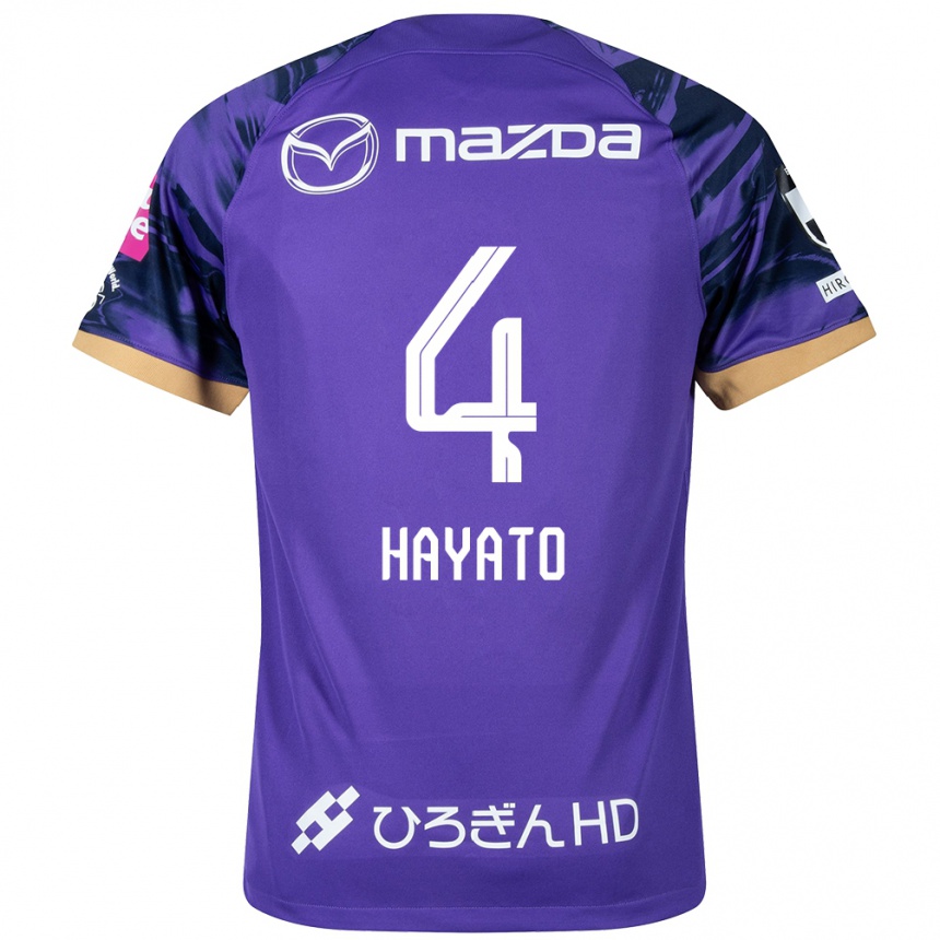 Men Football Hayato Araki #4 Purple White Home Jersey 2024/25 T-Shirt Nz