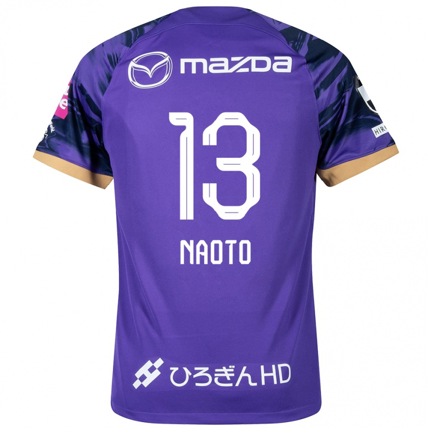 Men Football Naoto Arai #13 Purple White Home Jersey 2024/25 T-Shirt Nz