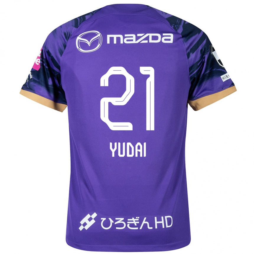 Men Football Yudai Tanaka #21 Purple White Home Jersey 2024/25 T-Shirt Nz