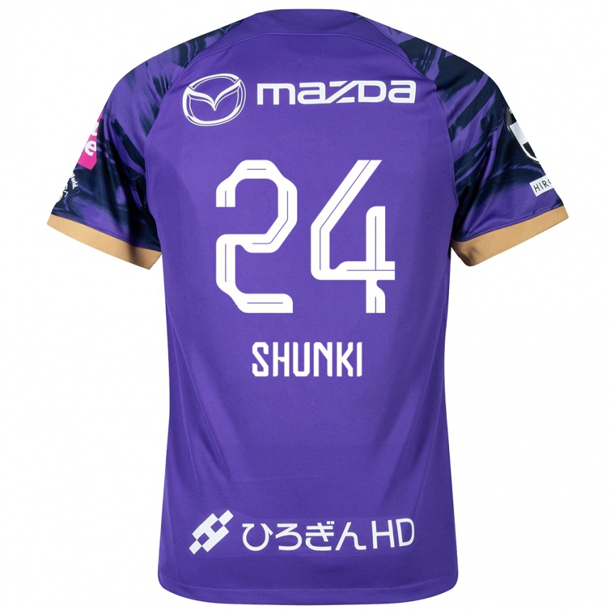 Men Football Shunki Higashi #24 Purple White Home Jersey 2024/25 T-Shirt Nz