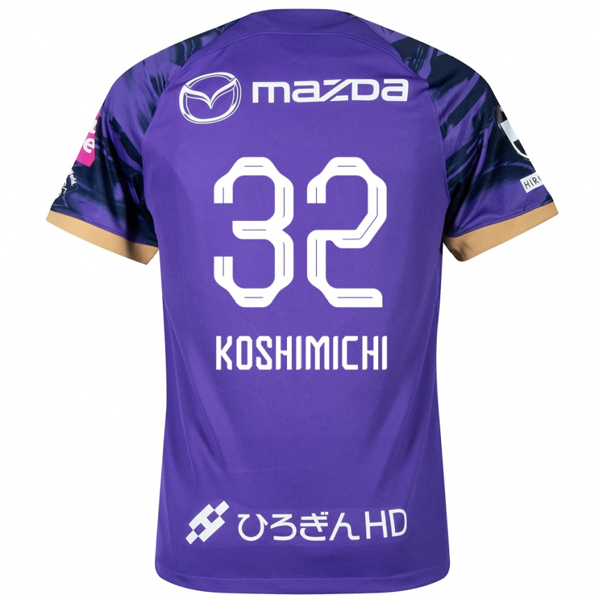 Men Football Sota Koshimichi #32 Purple White Home Jersey 2024/25 T-Shirt Nz