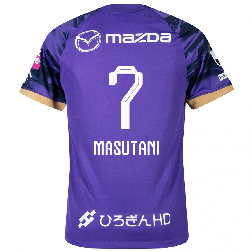 Men Football Ayuki Masutani #7 Purple White Home Jersey 2024/25 T-Shirt Nz