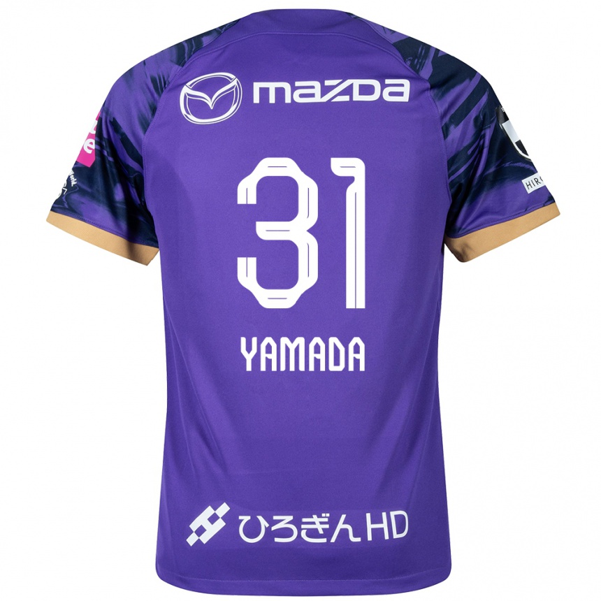 Men Football Manato Yamada #31 Purple White Home Jersey 2024/25 T-Shirt Nz