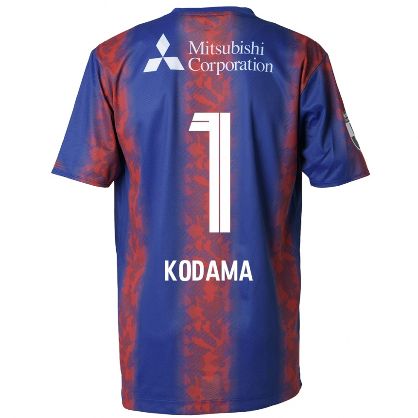 Men Football Tsuyoshi Kodama #1 Blue Red Home Jersey 2024/25 T-Shirt Nz