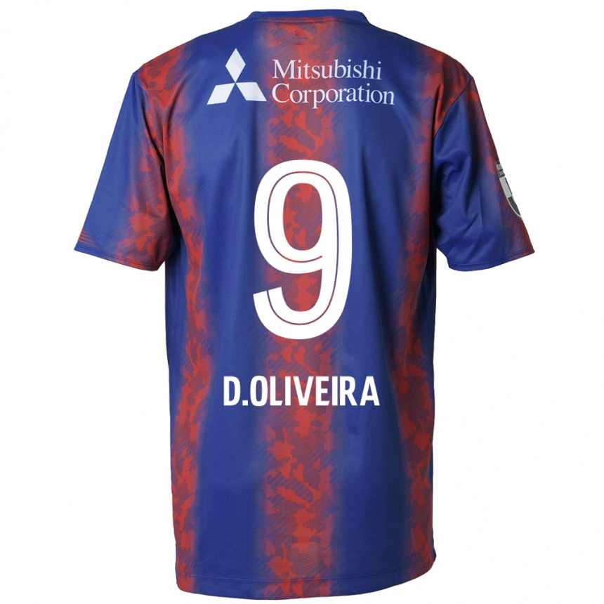 Men Football Diego Oliveira #9 Blue Red Home Jersey 2024/25 T-Shirt Nz