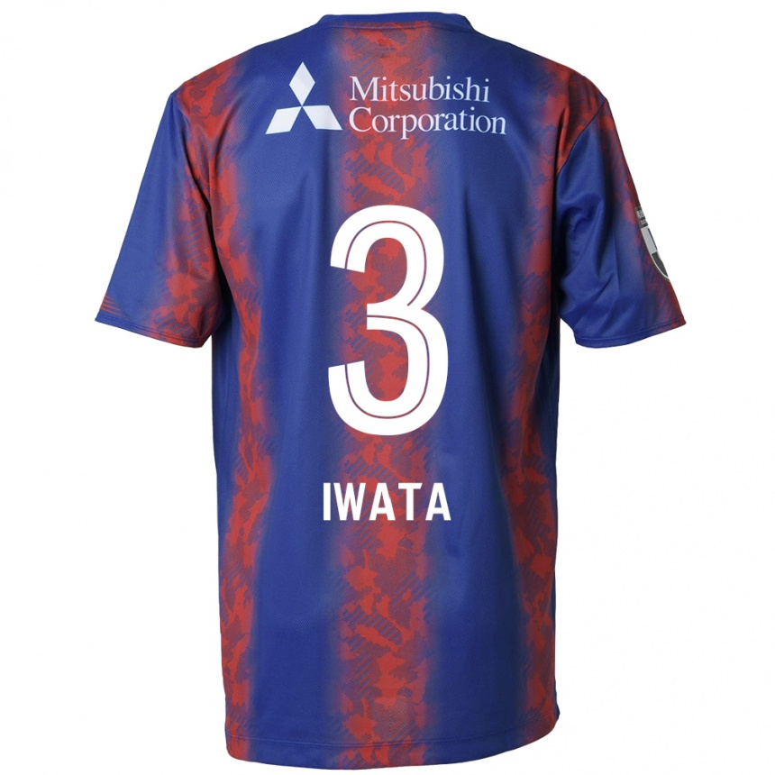 Men Football Yuki Iwata #3 Blue Red Home Jersey 2024/25 T-Shirt Nz