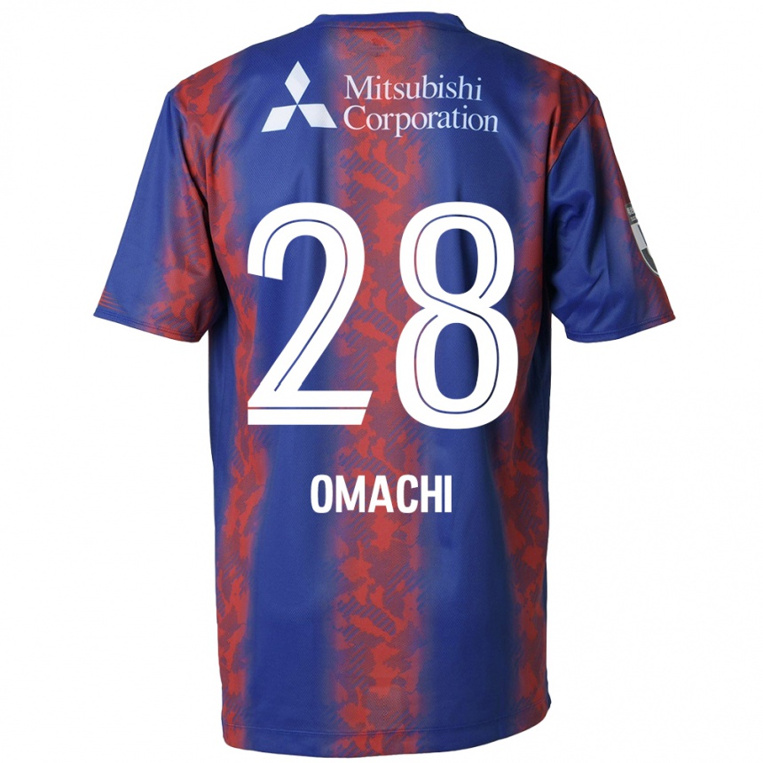 Men Football Shugo Omachi #28 Blue Red Home Jersey 2024/25 T-Shirt Nz