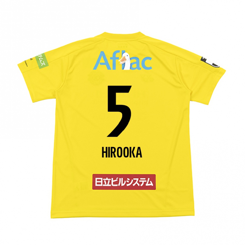 Men Football Eita Hirooka #5 Yellow Black Home Jersey 2024/25 T-Shirt Nz