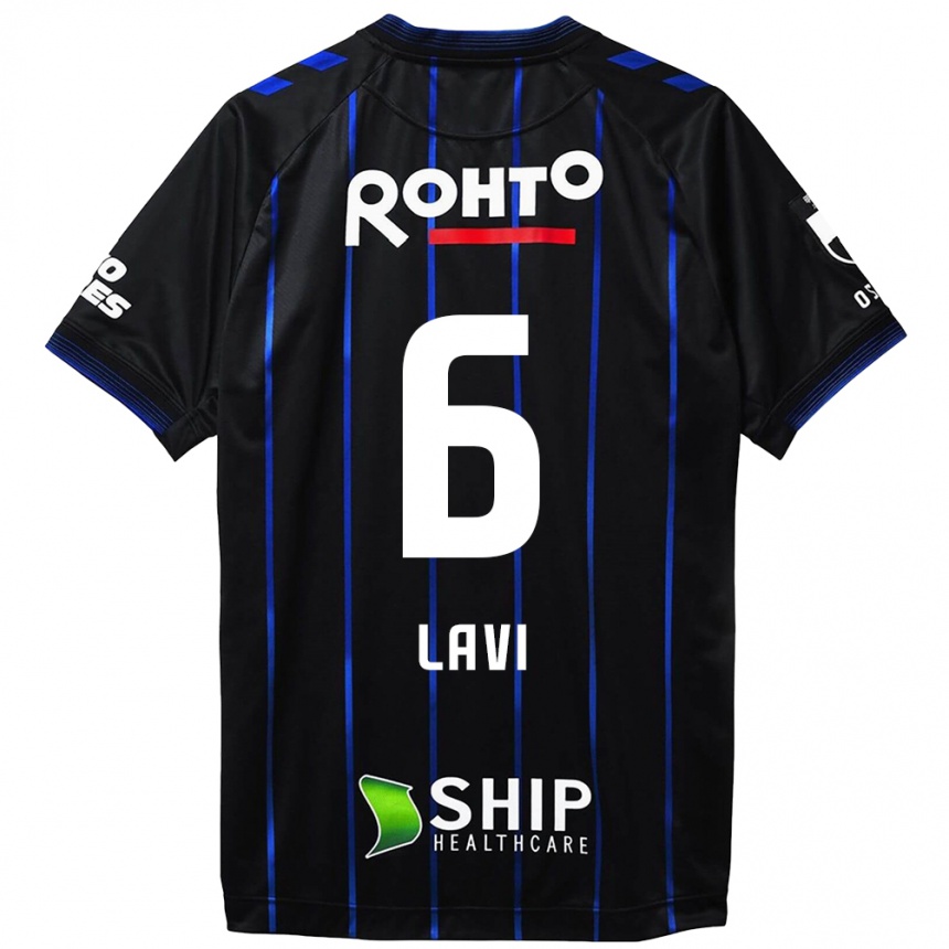 Men Football Neta Lavi #6 Black Blue Home Jersey 2024/25 T-Shirt Nz