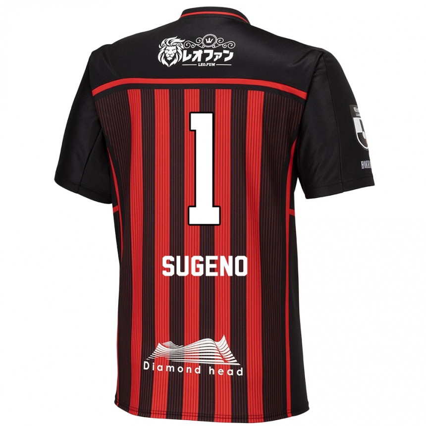 Men Football Takanori Sugeno #1 Red Black Home Jersey 2024/25 T-Shirt Nz