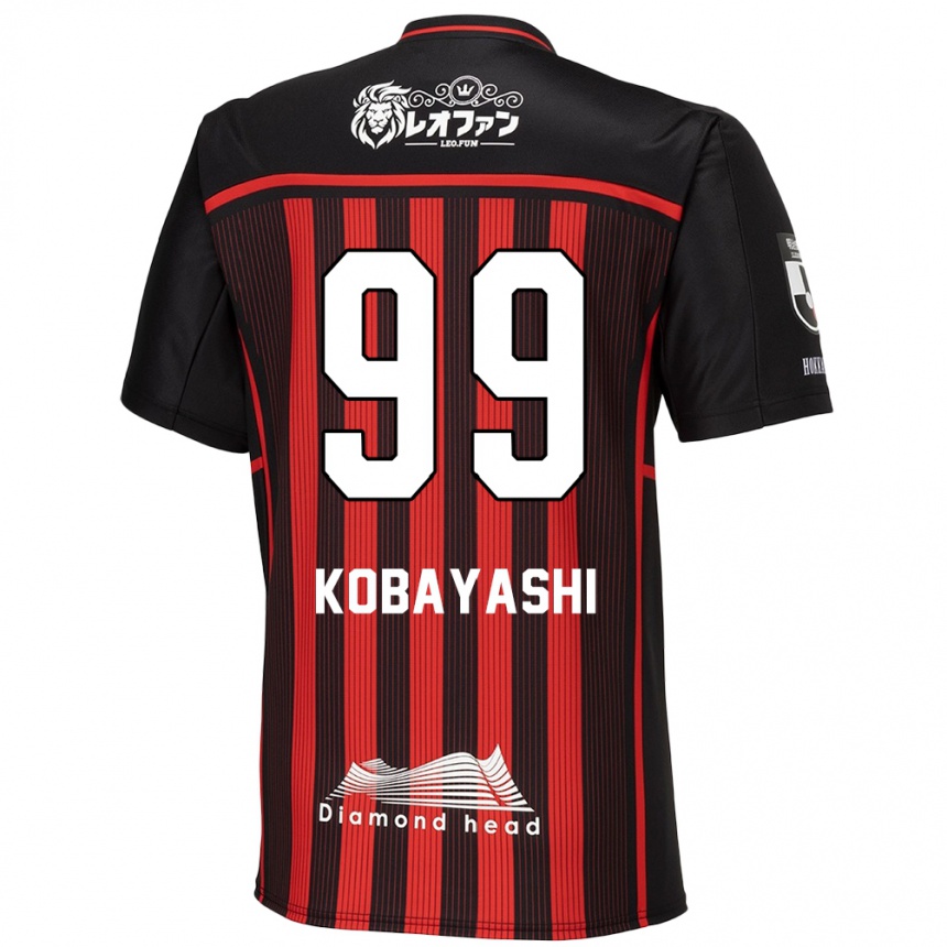 Men Football Yuki Kobayashi #99 Red Black Home Jersey 2024/25 T-Shirt Nz