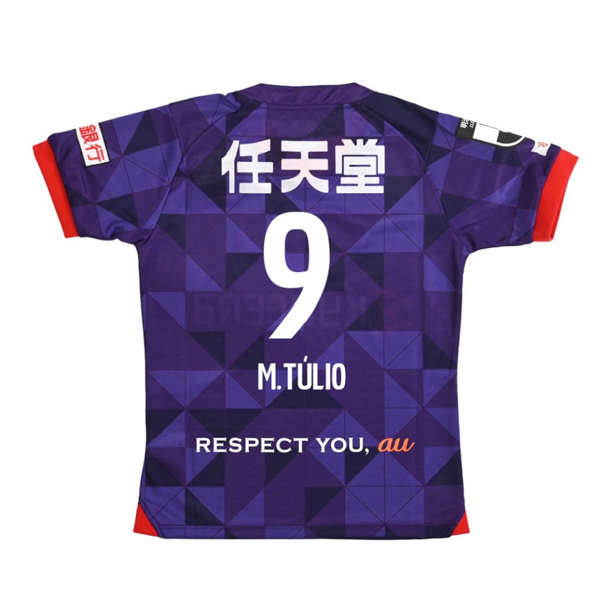 Men Football Marco Túlio #9 Purple White Home Jersey 2024/25 T-Shirt Nz