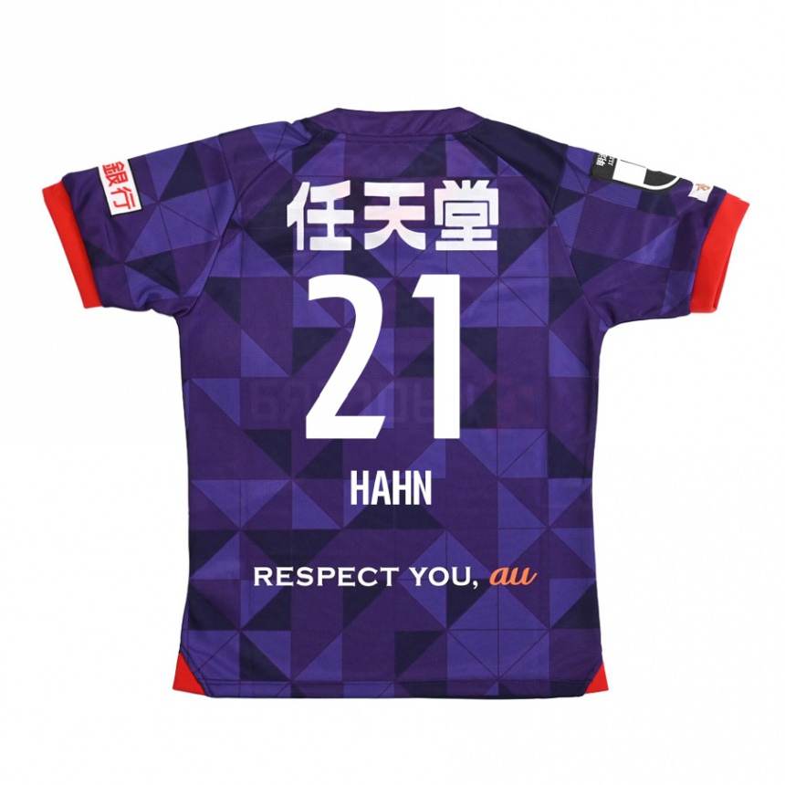 Men Football Warner Hahn #21 Purple White Home Jersey 2024/25 T-Shirt Nz