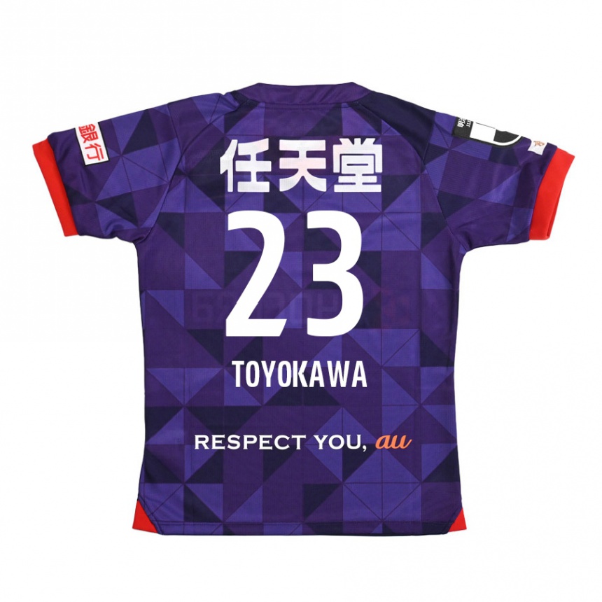 Men Football Yuta Toyokawa #23 Purple White Home Jersey 2024/25 T-Shirt Nz