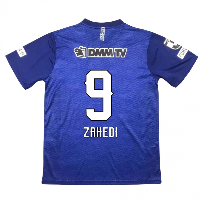 Men Football Shahab Zahedi #9 Dark Blue Home Jersey 2024/25 T-Shirt Nz