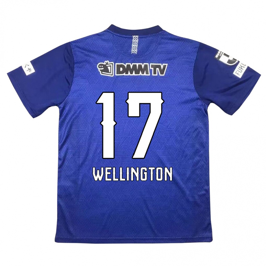 Men Football Wellington #17 Dark Blue Home Jersey 2024/25 T-Shirt Nz