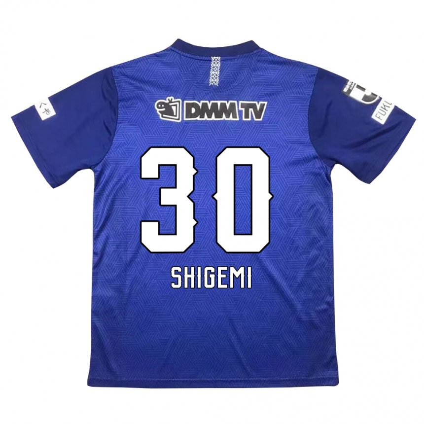 Men Football Masato Shigemi #30 Dark Blue Home Jersey 2024/25 T-Shirt Nz