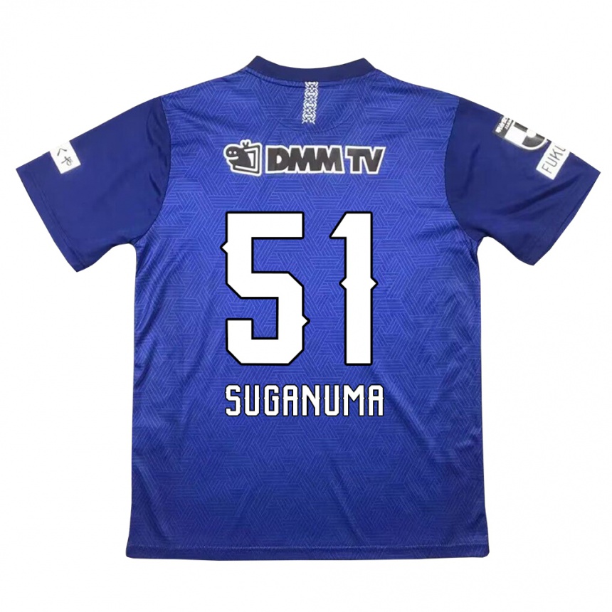 Men Football Kazuaki Suganuma #51 Dark Blue Home Jersey 2024/25 T-Shirt Nz