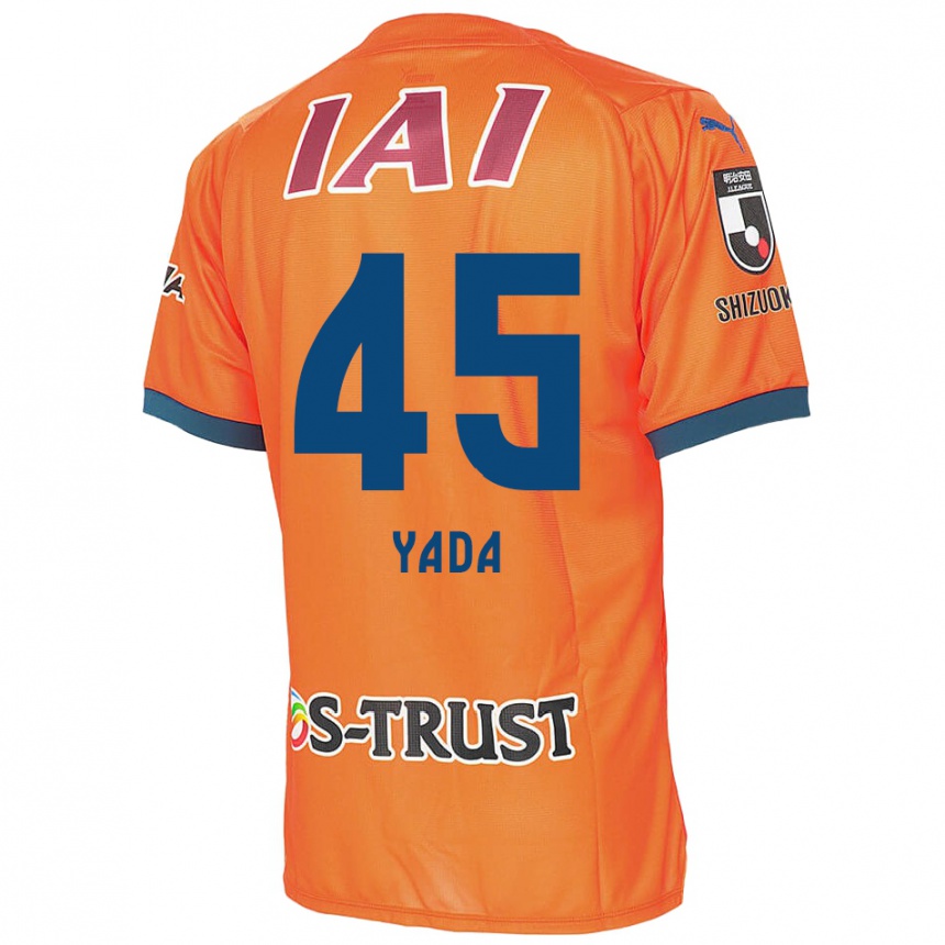 Men Football Ryunosuke Yada #45 Orange Blue Home Jersey 2024/25 T-Shirt Nz