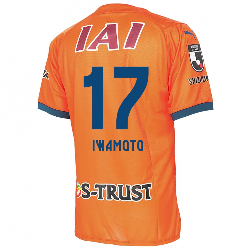 Men Football Shogo Iwamoto #17 Orange Blue Home Jersey 2024/25 T-Shirt Nz