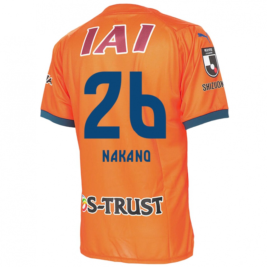 Men Football Takeru Nakano #26 Orange Blue Home Jersey 2024/25 T-Shirt Nz