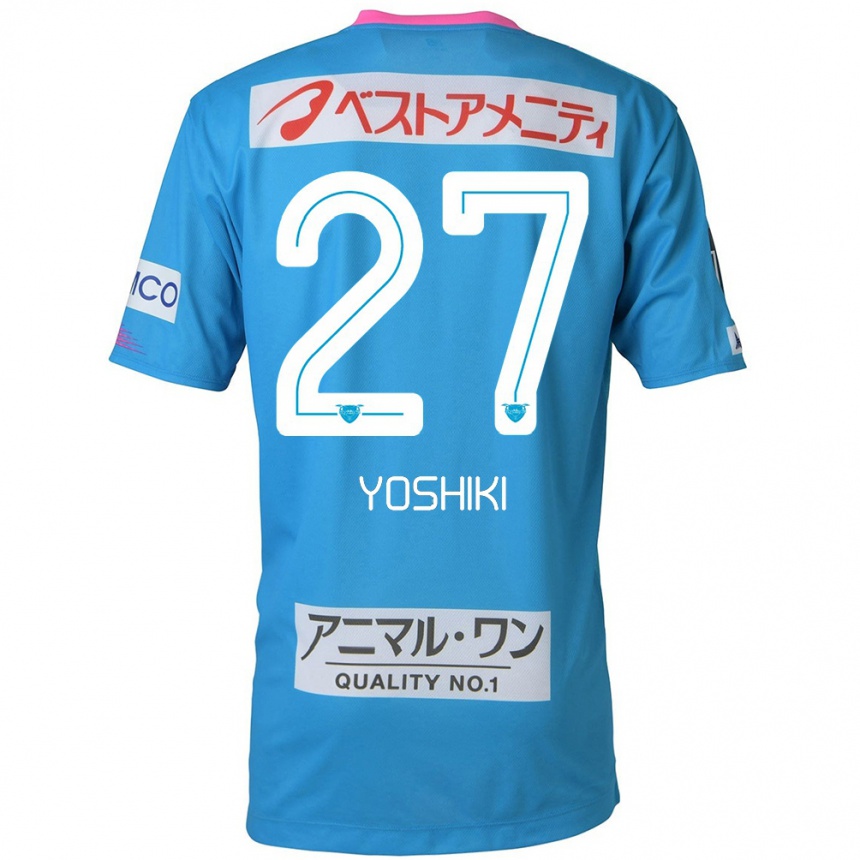 Men Football Yoshiki Narahara #27 Blue Pink Home Jersey 2024/25 T-Shirt Nz