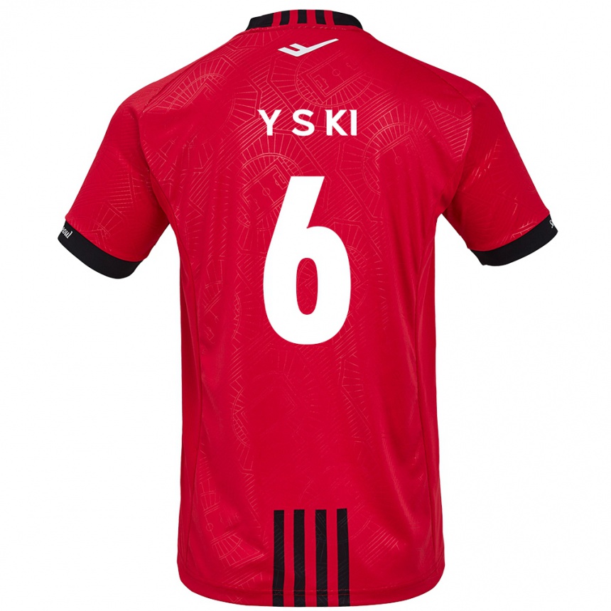 Men Football Sung-Yueng Ki #6 Red Black Home Jersey 2024/25 T-Shirt Nz