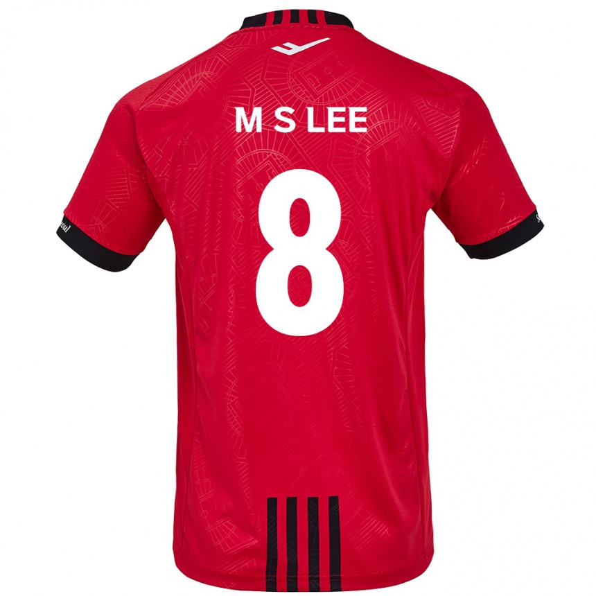 Men Football Seung-Mo Lee #8 Red Black Home Jersey 2024/25 T-Shirt Nz