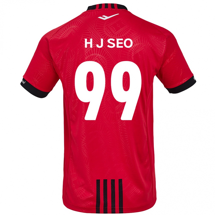 Men Football Ju-Hwan Seo #99 Red Black Home Jersey 2024/25 T-Shirt Nz