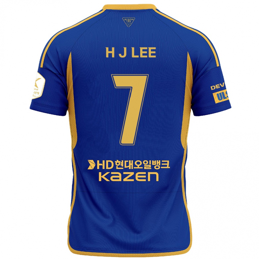 Men Football Jae-Hun Lee #7 Blue Yellow Home Jersey 2024/25 T-Shirt Nz