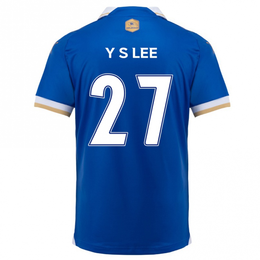 Men Football Shi-Yeong Lee #27 Blue White Home Jersey 2024/25 T-Shirt Nz