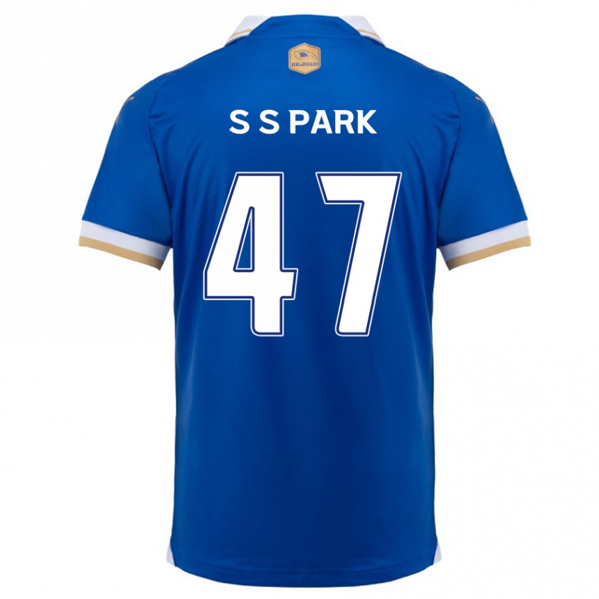 Men Football Seung-Soo Park #47 Blue White Home Jersey 2024/25 T-Shirt Nz