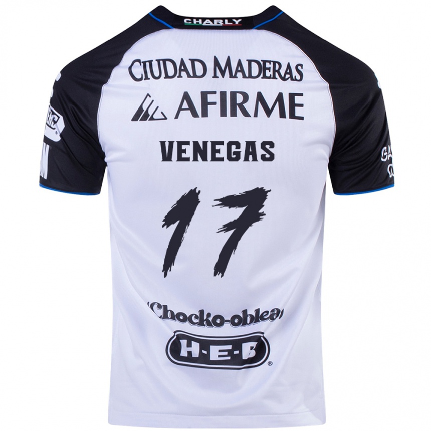 Men Football Francisco Venegas #17 Black Blue Home Jersey 2024/25 T-Shirt Nz