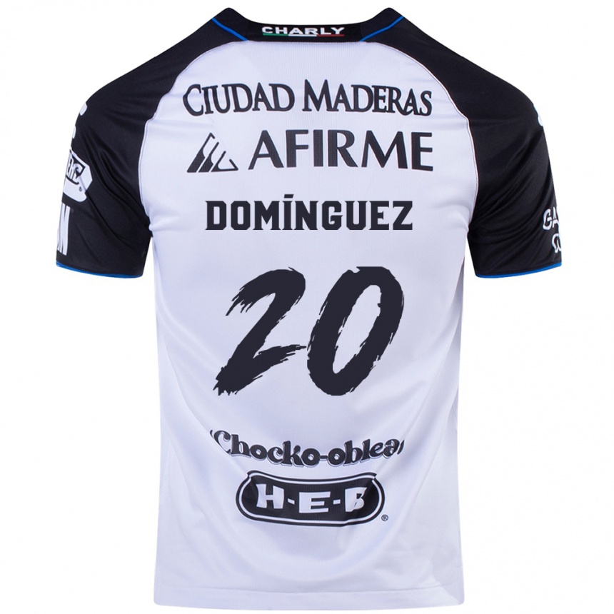 Men Football Misael Domínguez #20 Black Blue Home Jersey 2024/25 T-Shirt Nz