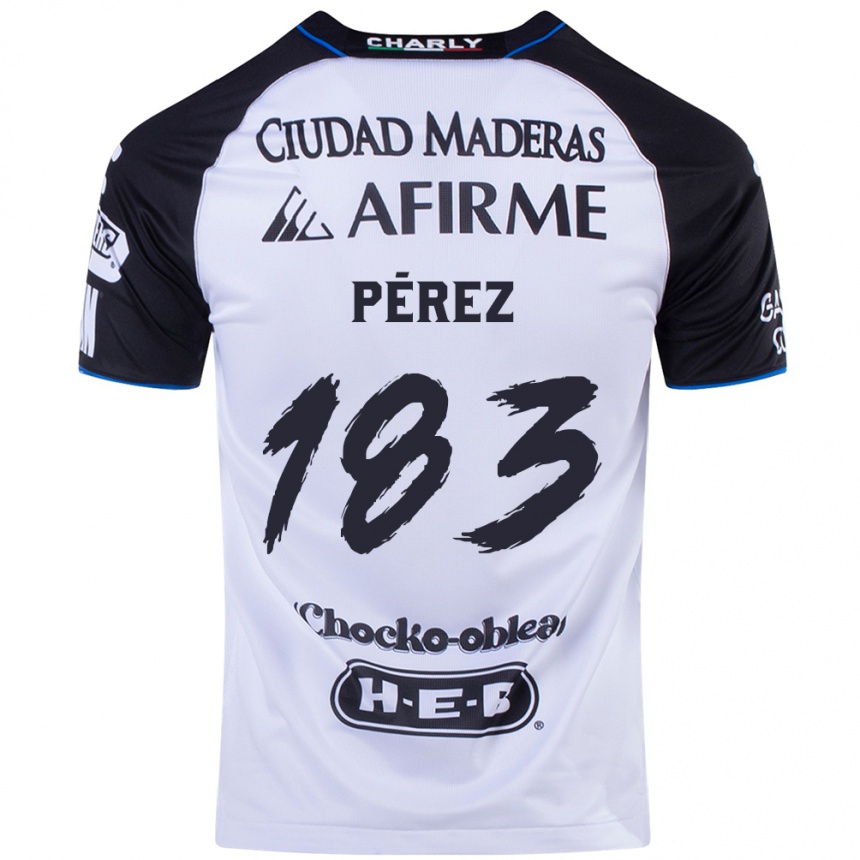 Men Football Aldahir Pérez #183 Black Blue Home Jersey 2024/25 T-Shirt Nz