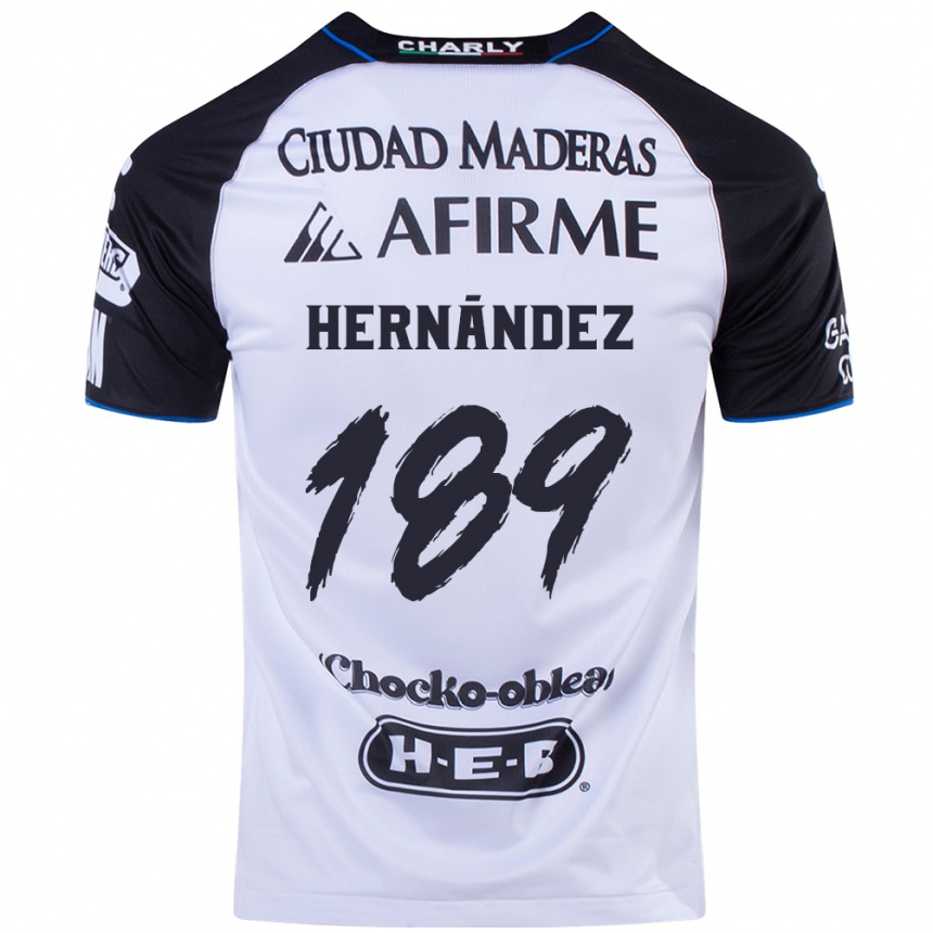 Men Football Sebastián Hernández #189 Black Blue Home Jersey 2024/25 T-Shirt Nz