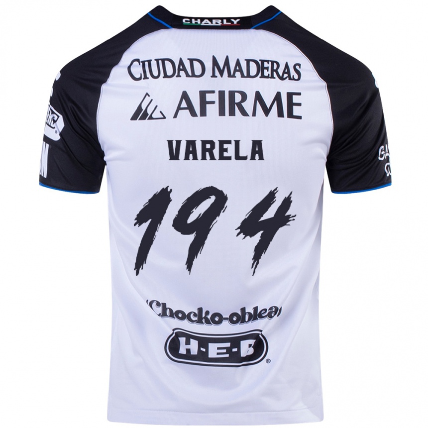 Men Football José Varela #194 Black Blue Home Jersey 2024/25 T-Shirt Nz