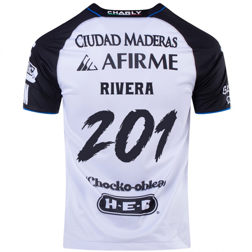 Men Football Christian Rivera #201 Black Blue Home Jersey 2024/25 T-Shirt Nz