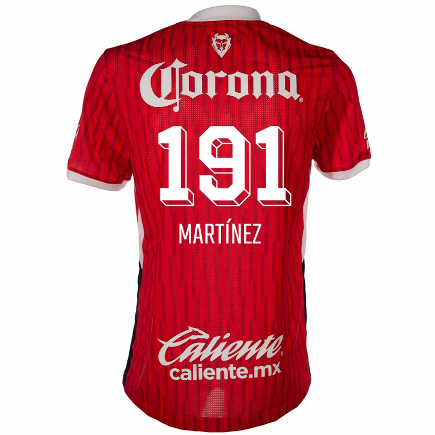 Men Football Kevin Martínez #191 Red White Home Jersey 2024/25 T-Shirt Nz