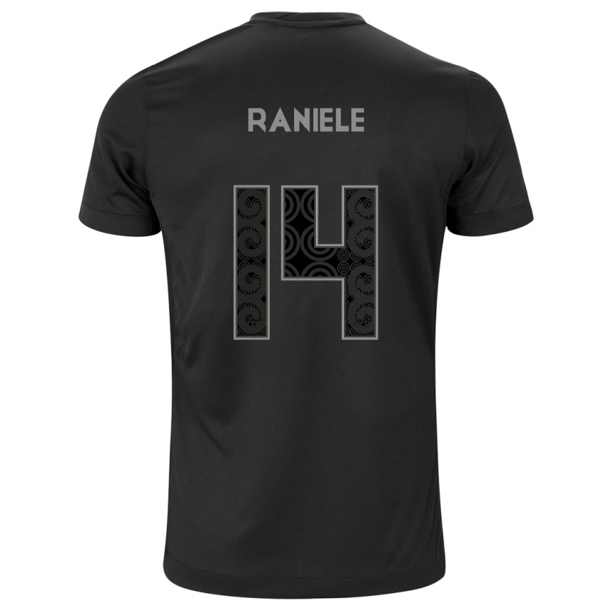 Men Football Raniele #14 Black Away Jersey 2024/25 T-Shirt Nz