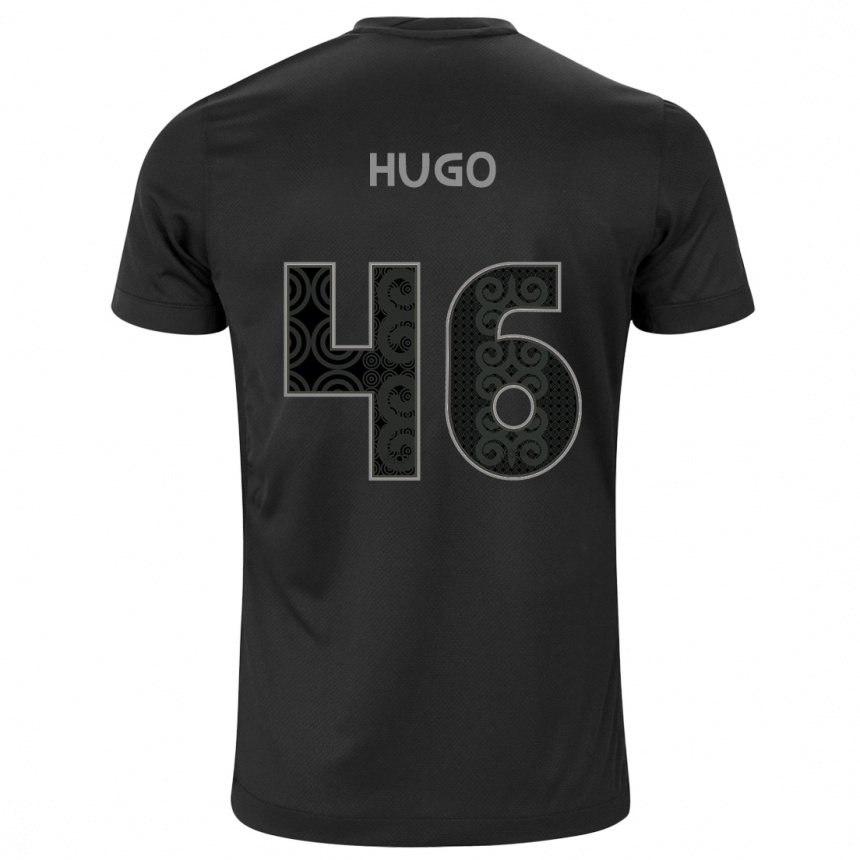 Men Football Hugo #46 Black Away Jersey 2024/25 T-Shirt Nz