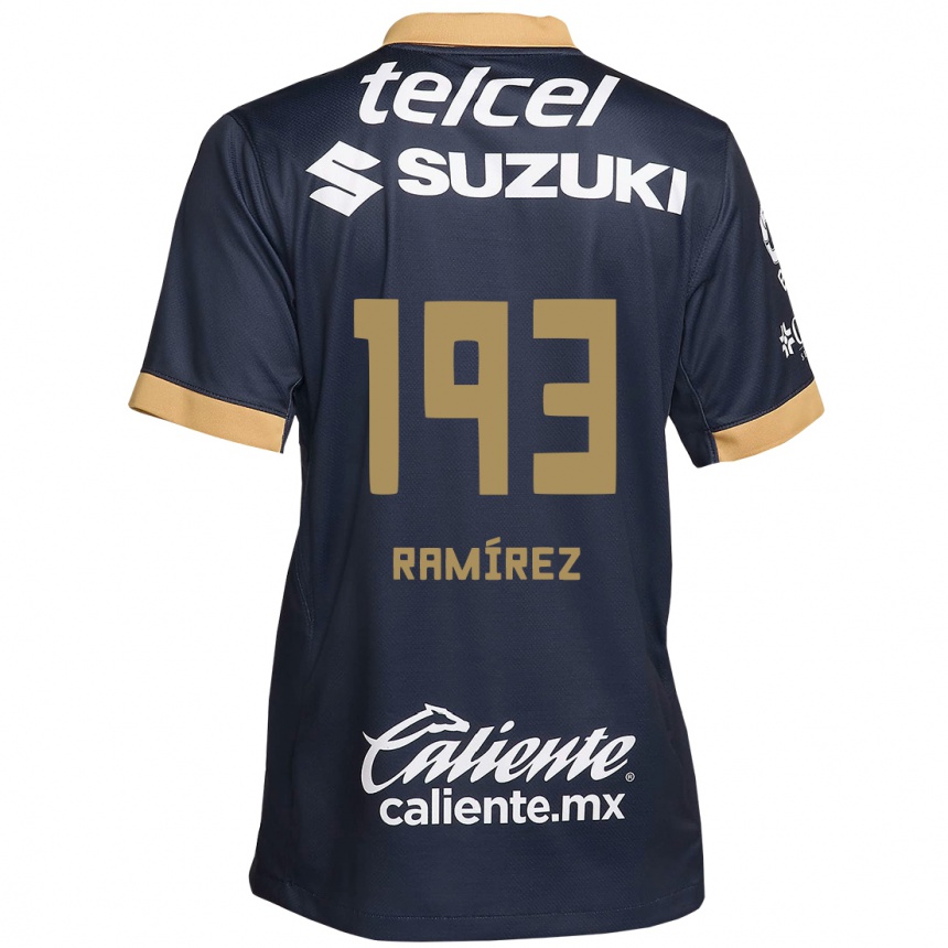 Men Football Héctor Ramírez #193 Obsidian Gold White Away Jersey 2024/25 T-Shirt Nz