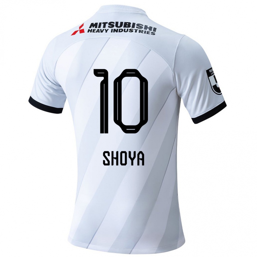 Men Football Shoya Nakajima #10 White Grey Away Jersey 2024/25 T-Shirt Nz