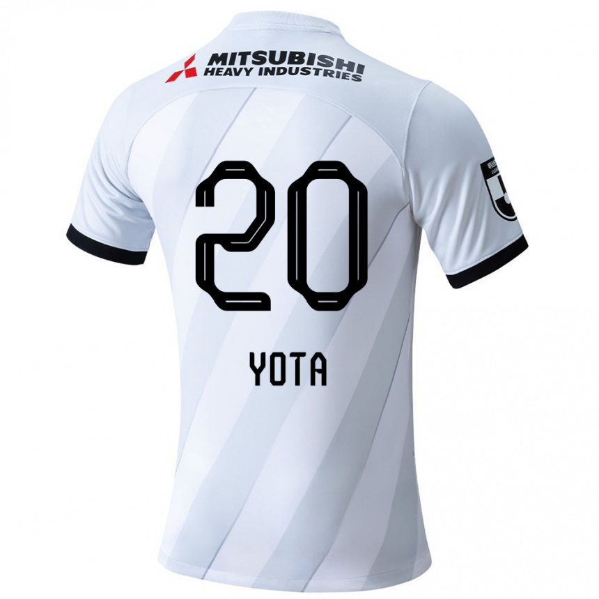 Men Football Yota Sato #20 White Grey Away Jersey 2024/25 T-Shirt Nz