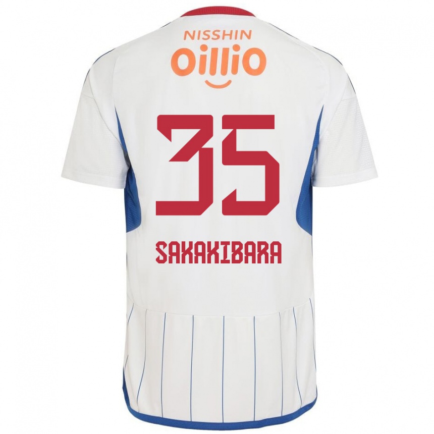 Men Football Keigo Sakakibara #35 White Blue Red Away Jersey 2024/25 T-Shirt Nz